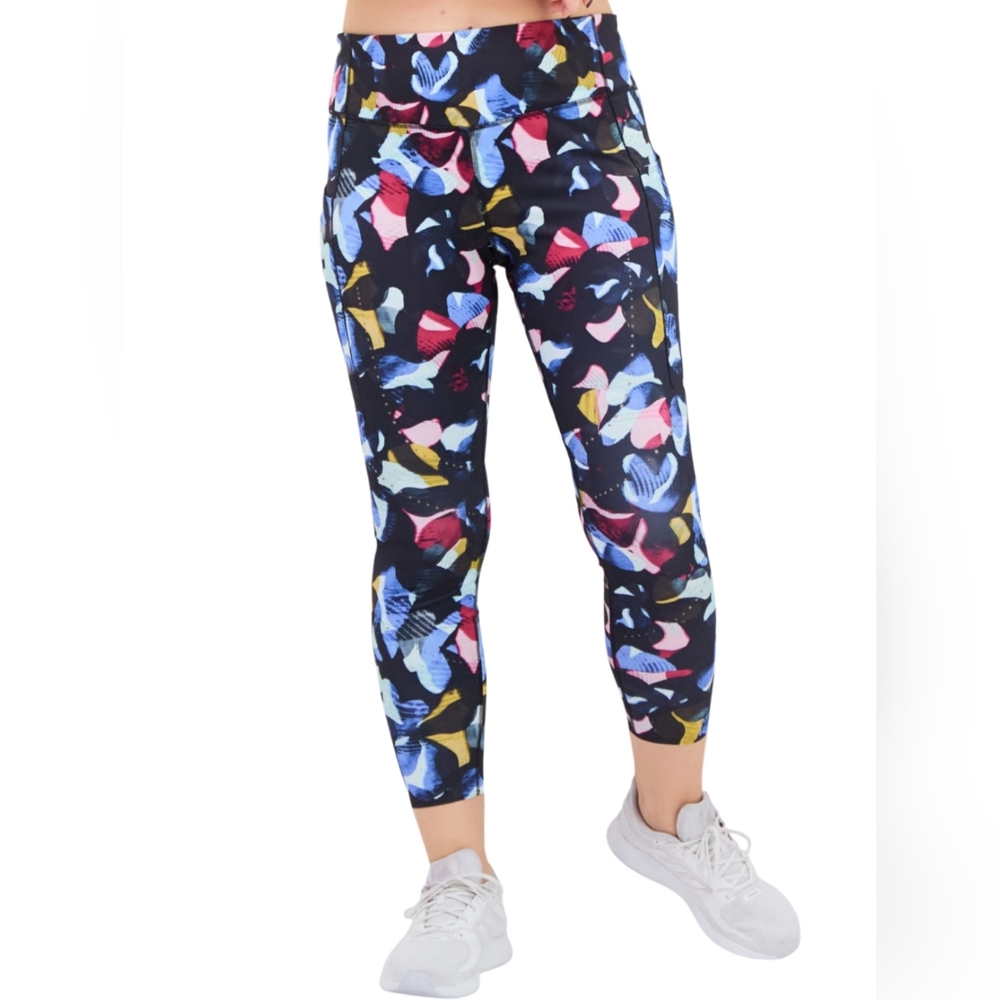 Brooks Method 7/8 Leggings Women's XXL Multicolor Fast Floral Print